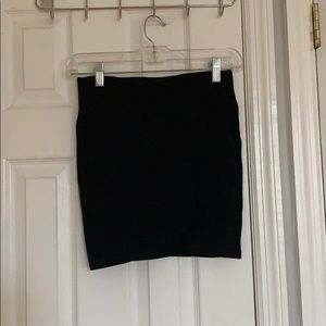 faux-wrap mini skirt